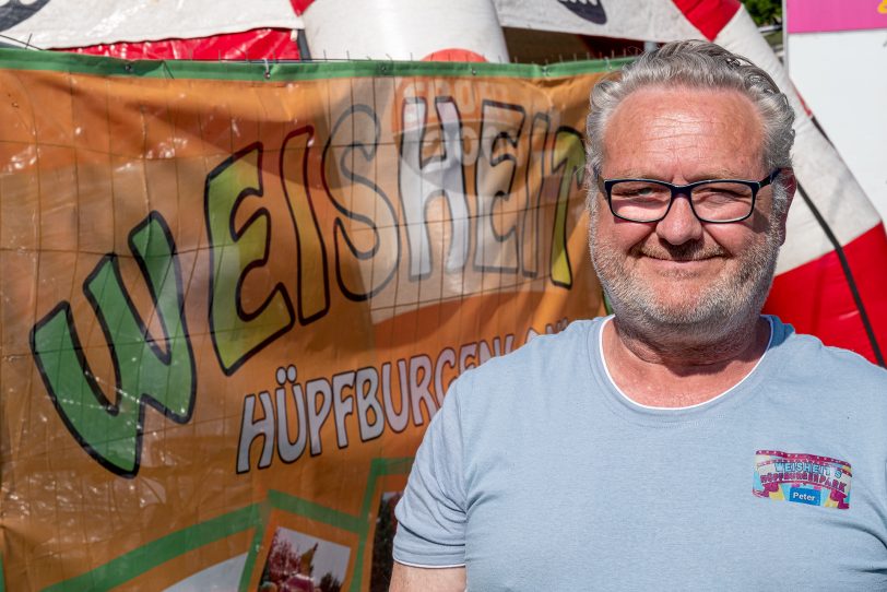 Schausteller Heinz Peter Weisheit.