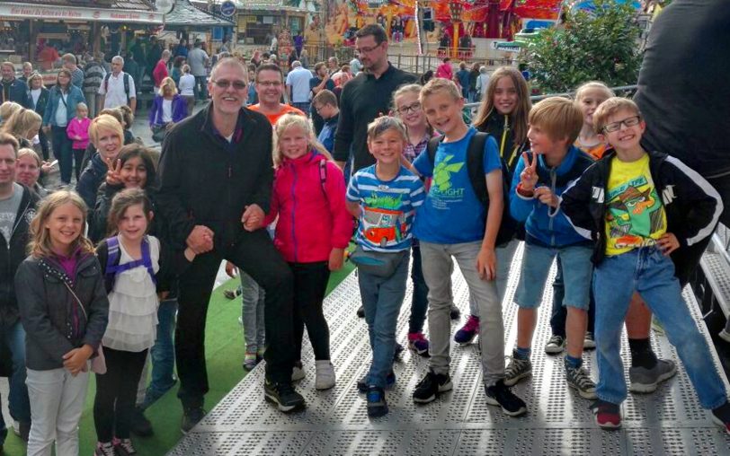 Schüler der Grundschule an der Flottmannstraße auf der Cranger Kirmes 2016.