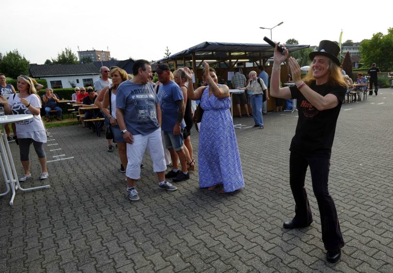 Hotte Schröder beim Sommerfest im KGV Herne-Süd.
