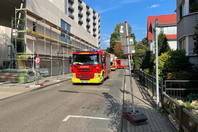 Die Feuerwehr rückte zu einem Brand im St. Anna Krankenhaus aus.
