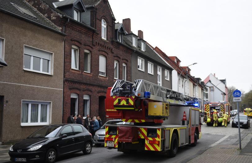 Feuerwehreinsatz an der Shamrockstraße.