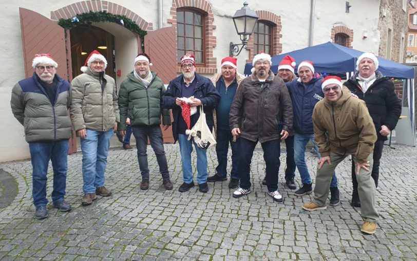 Die Herner Gruppe beim vorweihnachtlichen Besuch in Eisleben.