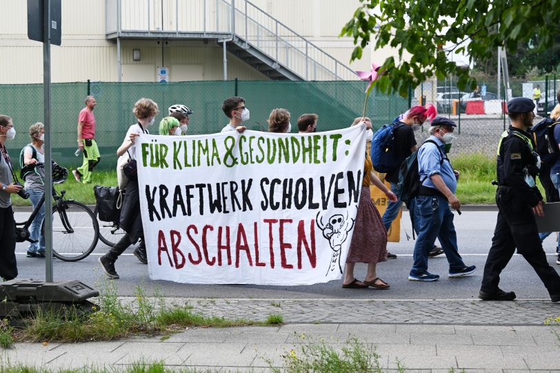 Gas is Over-Demo von Klimaaktivisten