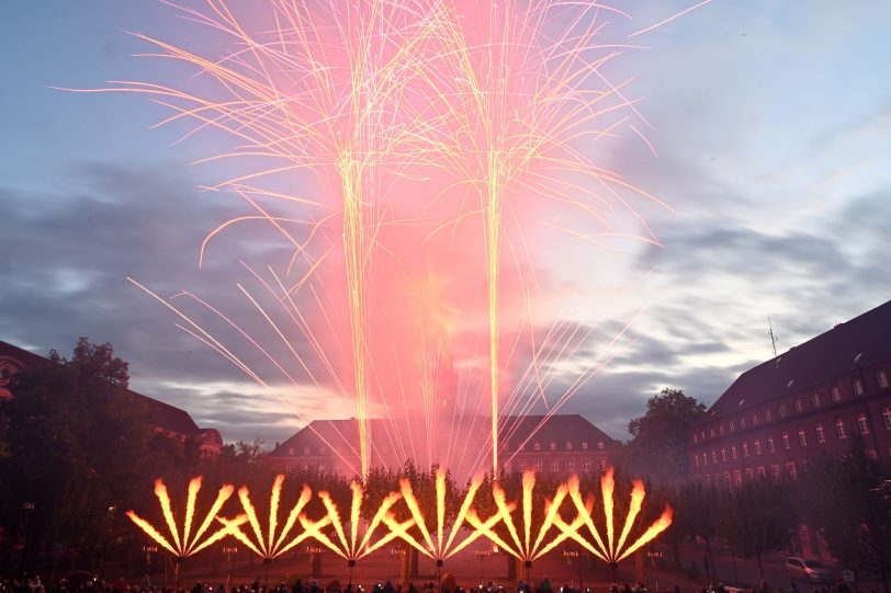 Das erste Feuerwerk beim Feuerabend 2022.