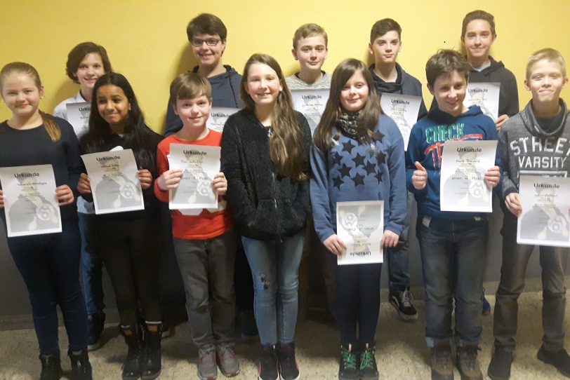 Erfolgreich Pestalozzi-Teilnehmer der Mathe-Olympiade.