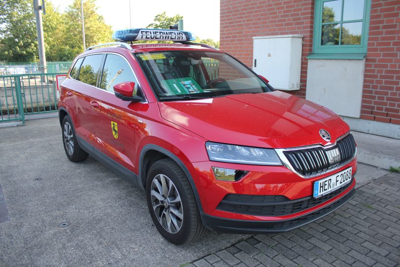 Besichtigung der Feuerwehr Wache 7 am Schleusenturm, die während der Cranger Kirmes aktiv ist.