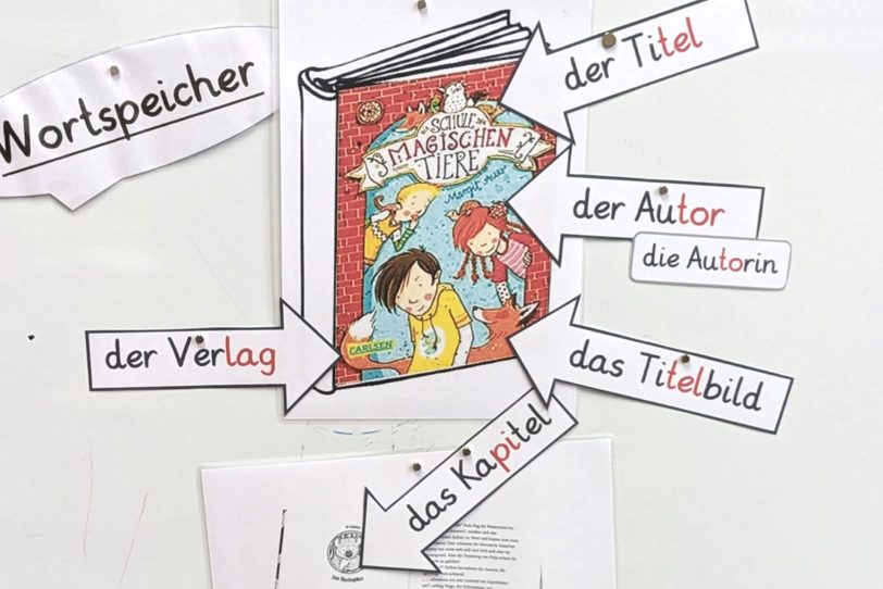 Für die Lese-Projektwoche an der Grundschule Laurentius haben Schüler eigene Plakate gestaltet.