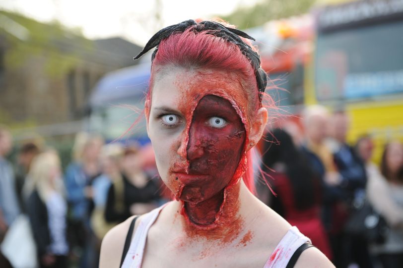 Der Zirkus des Horrors gastiert auf dem Cranger Kirmesplatz