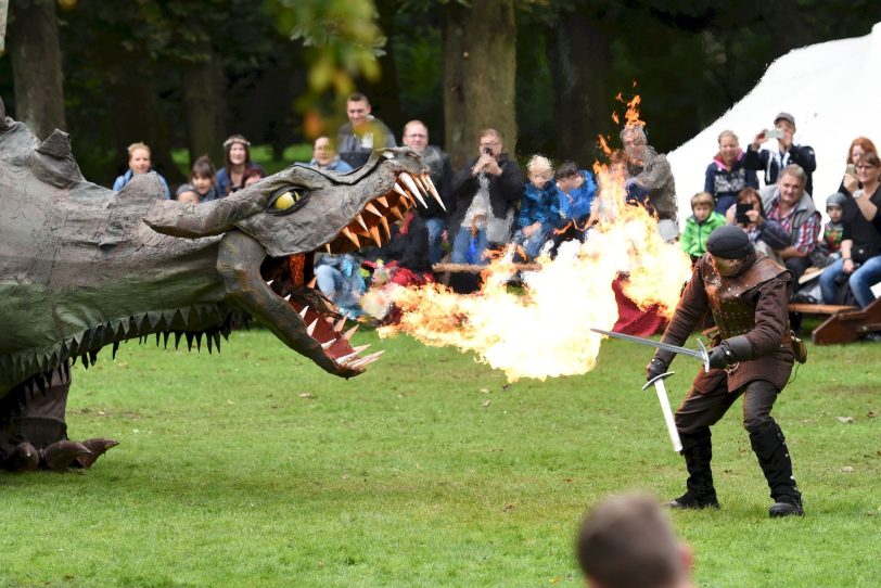 Der Drachen Fangdorn wird zum Schloss kommen.