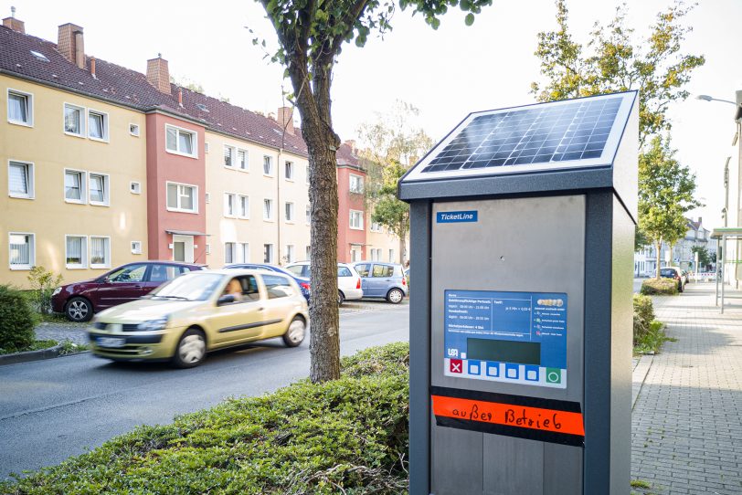 Die Gebühren von Parkscheinautomaten werden wahrscheinlich teurer pro Stunde: Hier ein Automat an der Altenhöfener Straße (Archivbild).