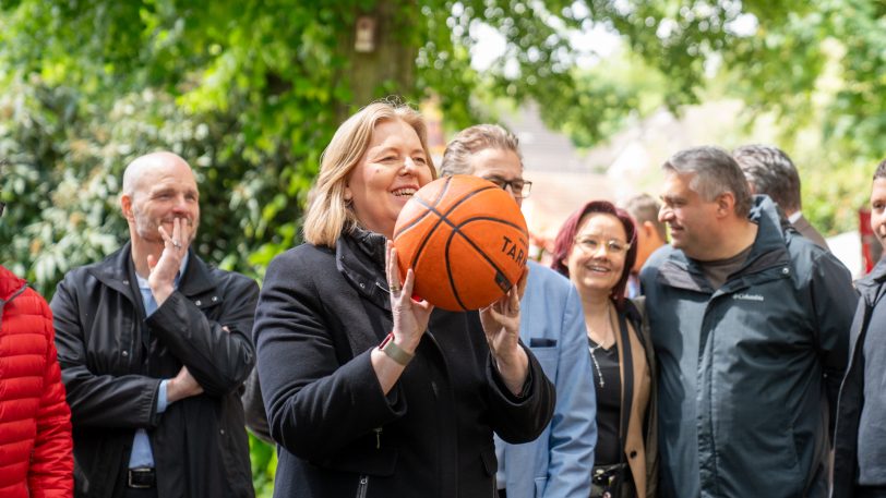 Die Bundesarbeitsministerin Bärbel Bas war der politische Stargast beim SPD-Familienfest am Sonntag (25.5.2025) im Park von Schloss Strünkede.