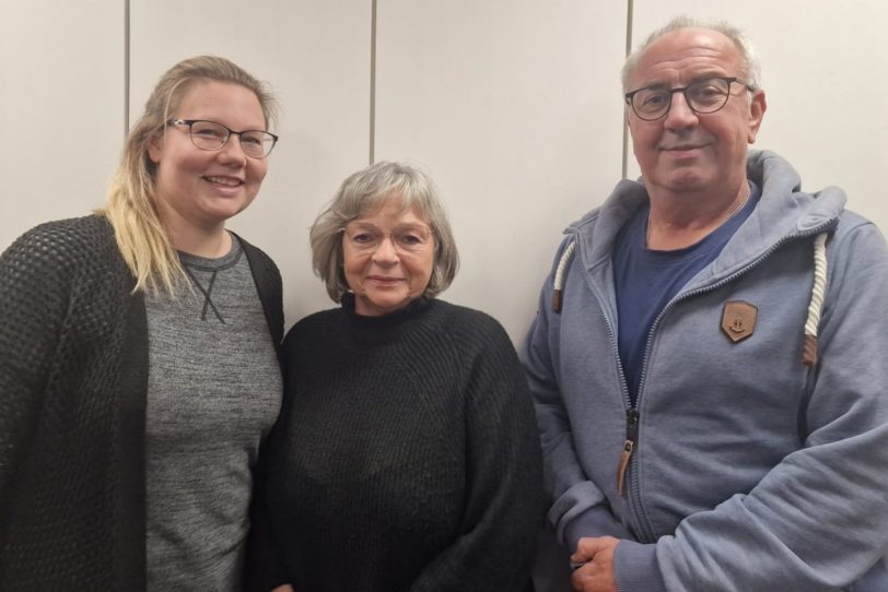 v.l. Ramona Cieslik - Bezirksverordnete, Birgit Klemczak - Stadtverordnete, Torsten Becker - Bezirksverordneter.