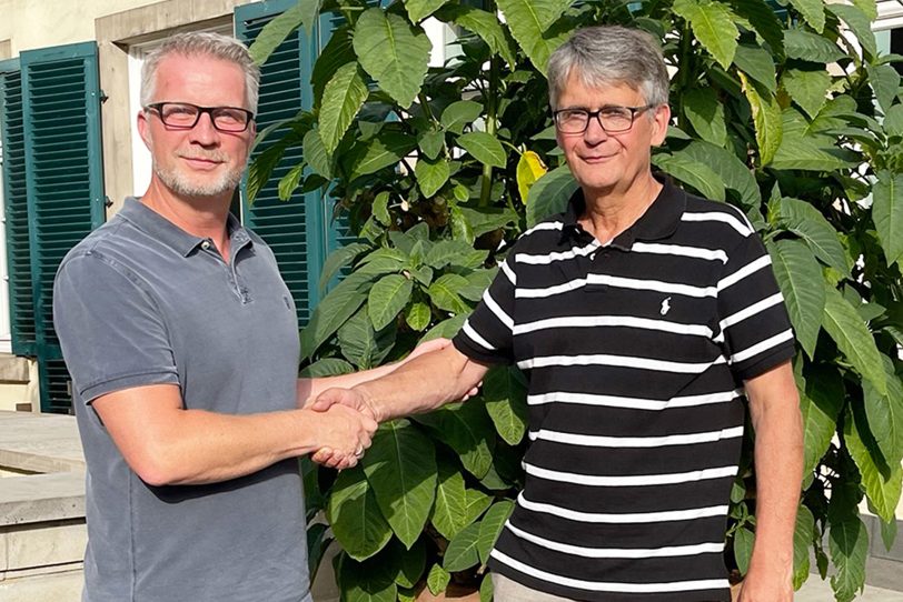 Amtsübergabe beim Lions Club Wanne-Eickel: v.l. Stefan Herrmann mit seinem Vorgänger Kurt Blecher.
