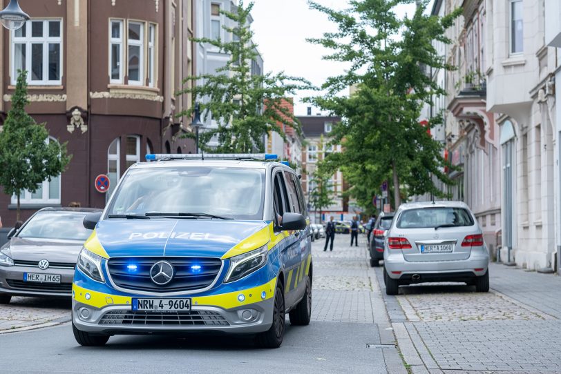 Auch ab der Schulstraße kein Durchkommen.