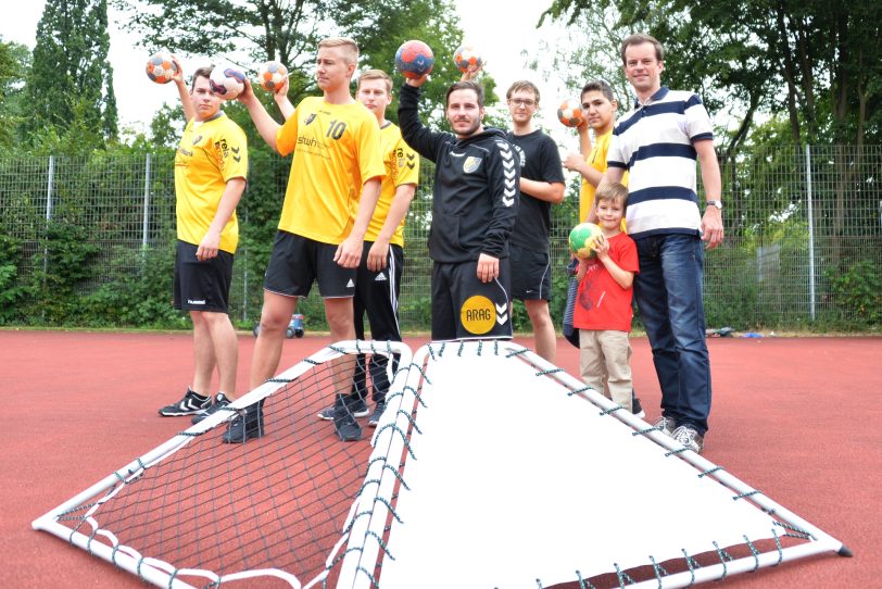 DSC-Handballer der A-Jugend beim Fest der Sportfreunde.