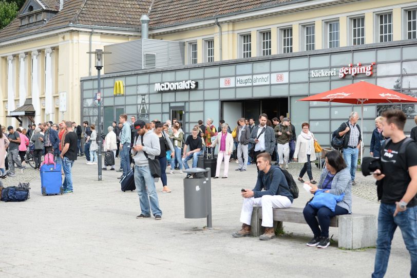 Am Hauptbahnhof in Wanne-Eickel.