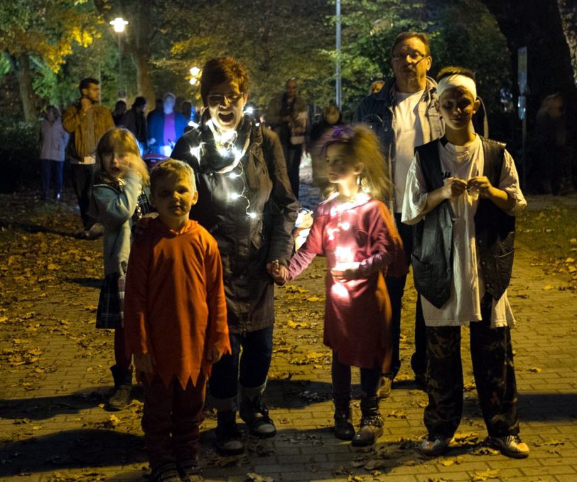 Halloween-Party im Wanner Stadtgarten.