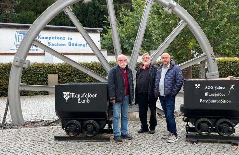 Es gab einen Rundgang auf den Spuren des Kupferbergbaus.