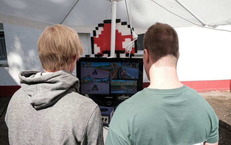Gamer am Tag des Kiosks.