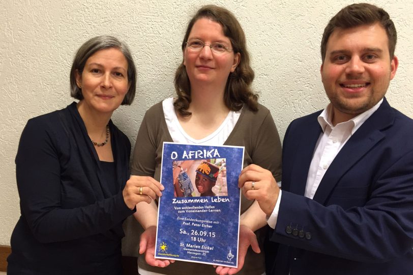 v.l. Bettina Weise, Birgit Baier und Daniel Buchholz vom Gemeinderat St. Marien