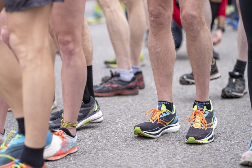 Der 43. Herner Silvesterlauf im Revierpark Gysenberg in Herne (NW), am Freitag (31.12.2021). Coronabedingt ohne Zuschauer und mit 2G.