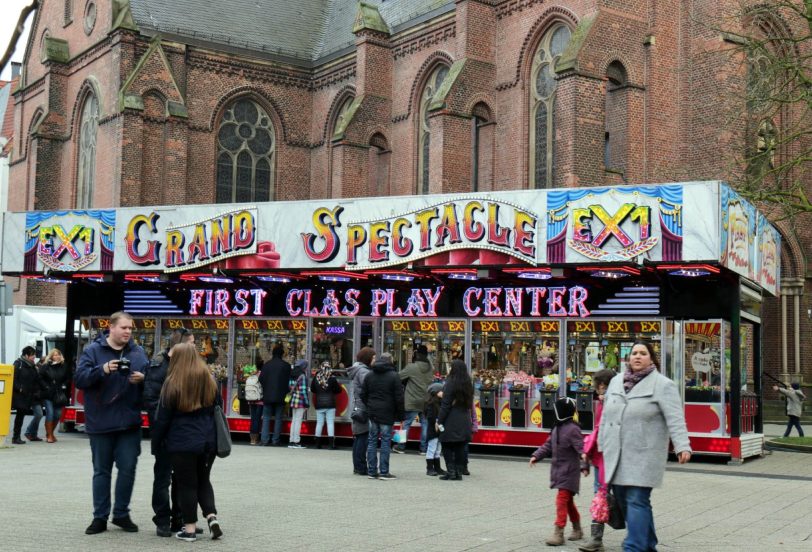 Die City-Kirmes in der Herner Innenstadt.