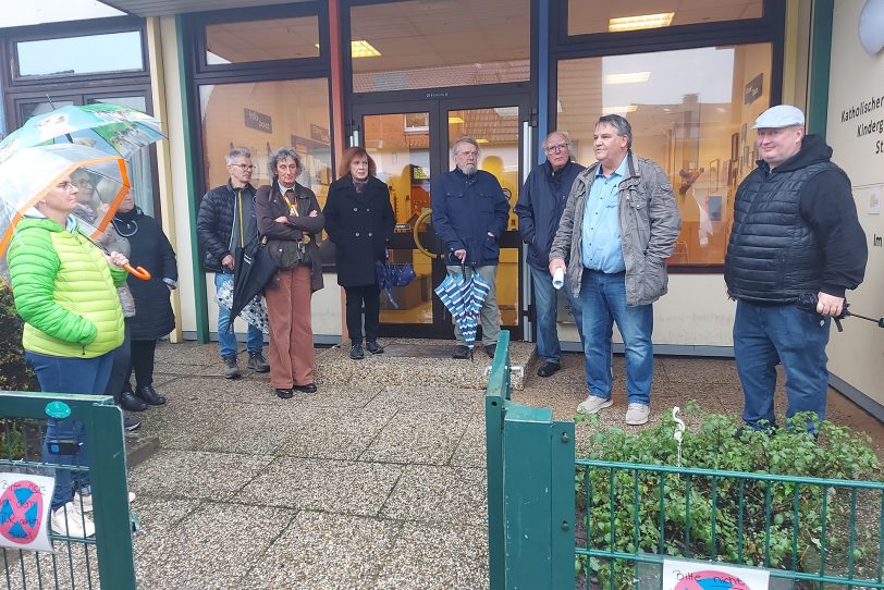Ortstermin der CDU OV Zentrum im November 2023 zum Thema Fernwärme in Herne-Zentrum