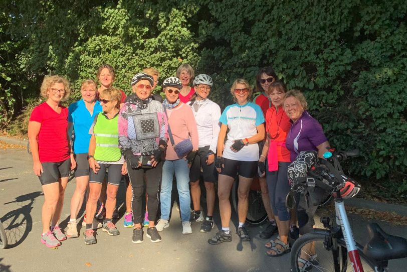 Die Radtouren des Baukauer TC starteten wieder, für die Frauen ging es nach Wuppertal.