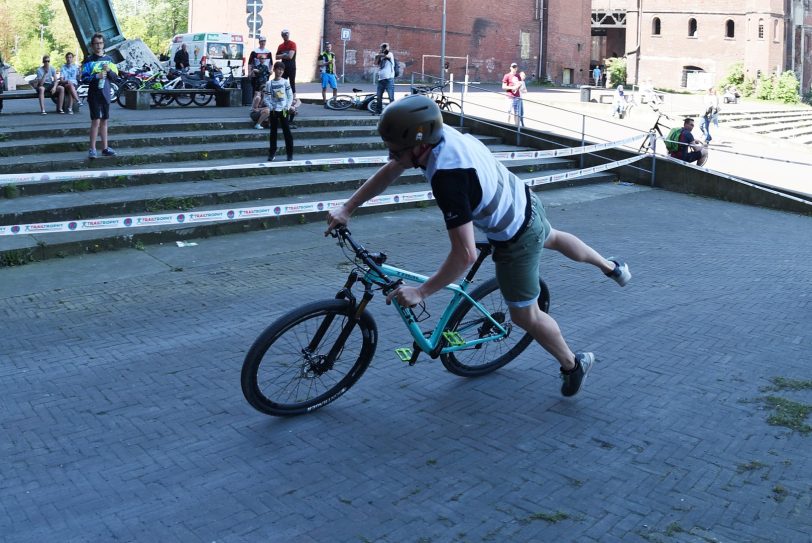 Sprung auf's Bike beim Zechensprint