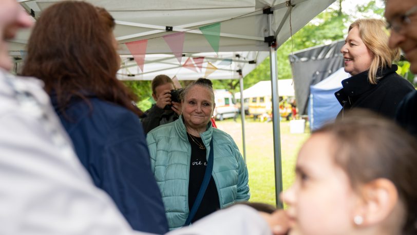Die Bundesarbeitsministerin Bärbel Bas war der politische Stargast beim SPD-Familienfest am Sonntag (25.5.2025) im Park von Schloss Strünkede.