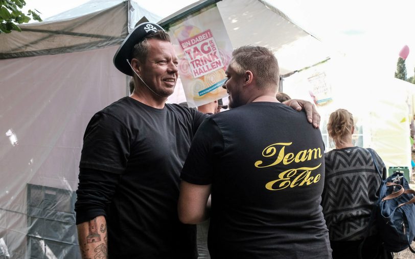Team Elke an Elkes Bude.