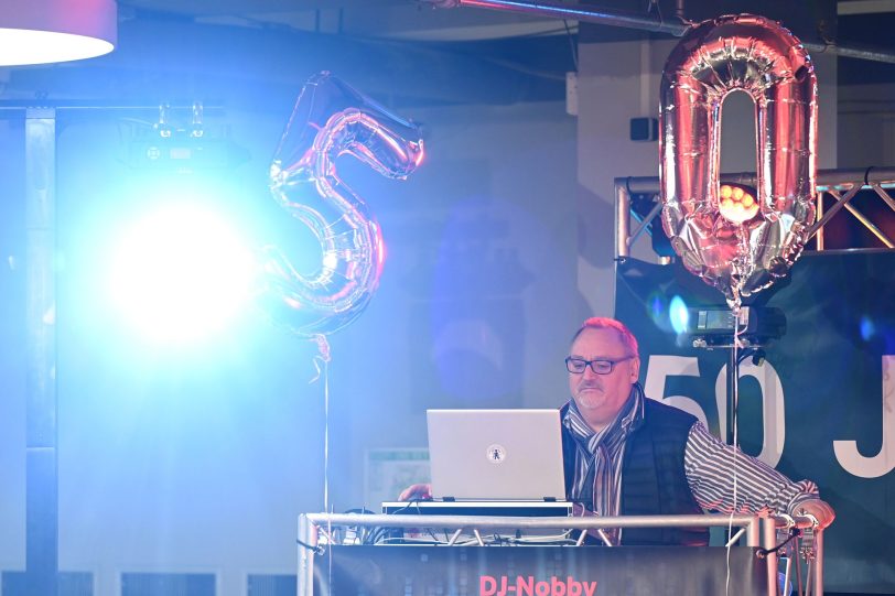 DJ Nobby sorgte für die musikalische Unterhaltung bei der Jubiläumsfeier des City Center