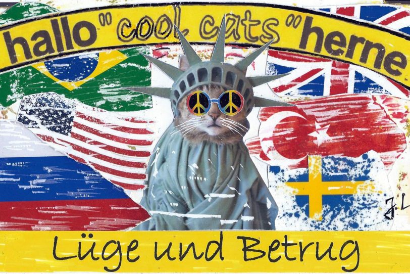 Unsere Cool Cats propagieren: Demokratie, Meinungs- und Pressefreiheit!