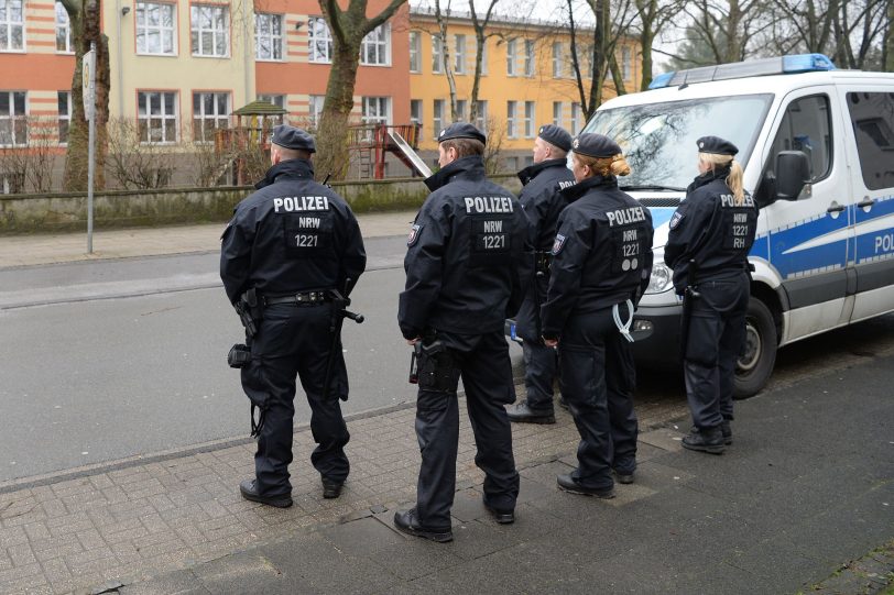 Der Polizeieinsatz an der Laurentiusschule.