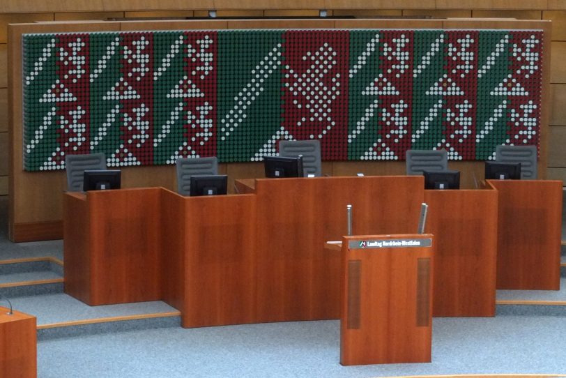 Im Düsseldorfer Landtag.