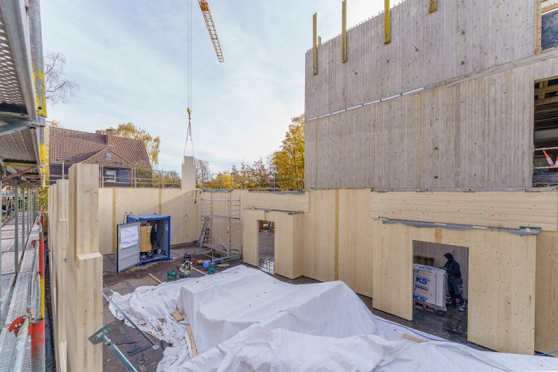 Der Anbau der Quinoa-Schule wächst in die Höhe.
