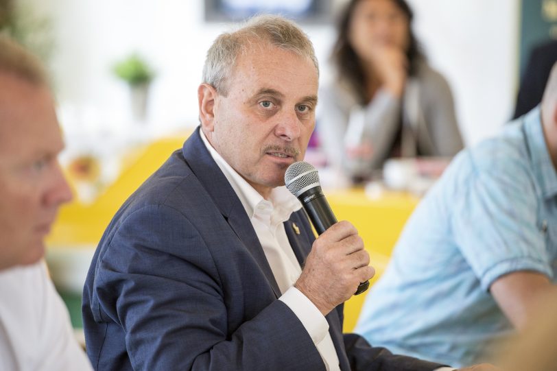 Alber Ritter bei der Pressekonferenz zur 581. Cranger Kirmes. (Archiv)