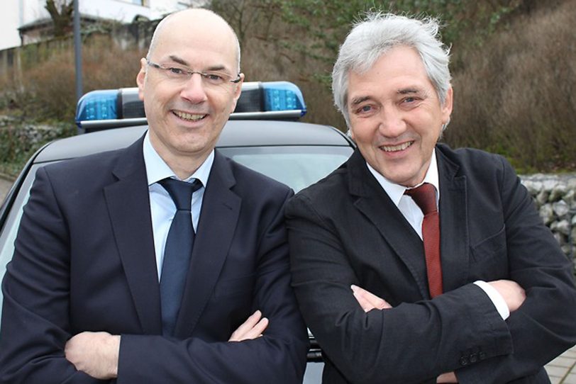 V.l. Der Neue und der Alte: Frank Lemanis, Axel Pütter.
