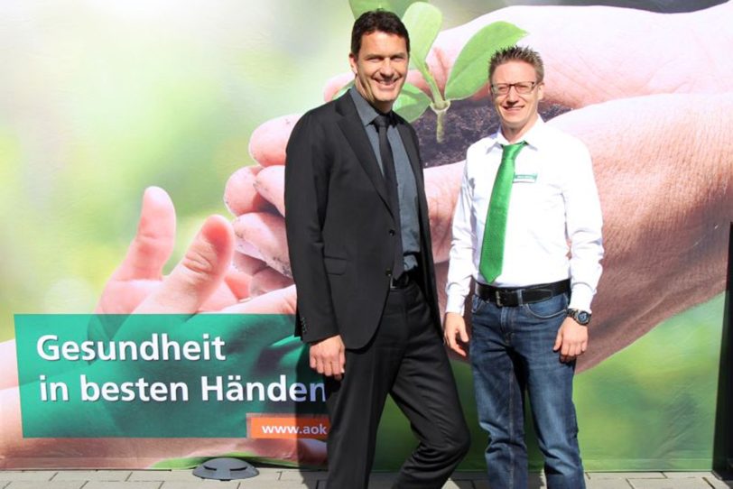 v.l. Jörg Kock und Marco Szelag, Azubi aus Herne.
