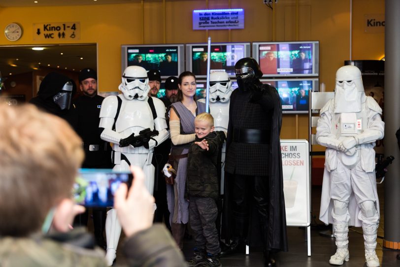 Star Wars Akteure in der Herner Filmwelt.