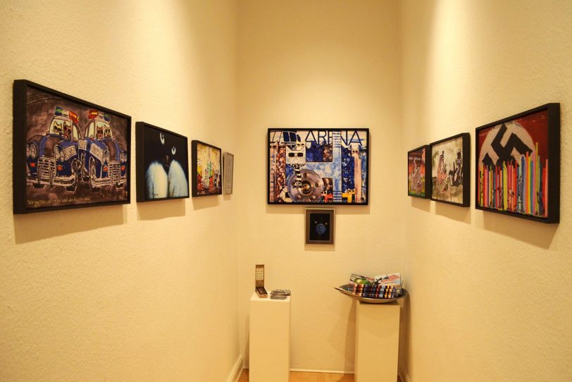 Jörg Lippmeyer präsentiert in einem schmalen Kabinett sein vielseitiges, stets farbenfrohes Werk.