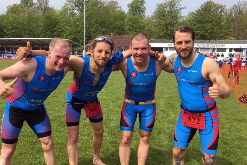 Die Triathleten in Versmold.