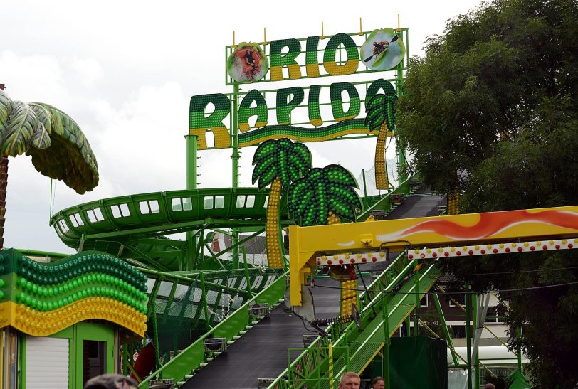 Die Wildwasserbahn Rio Rapido.