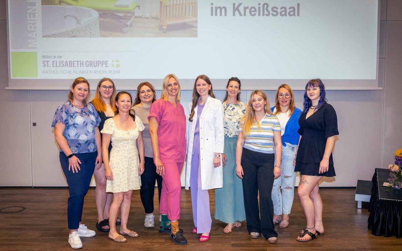 Das Team der Klinik für Frauenheilkunde und Geburtshilfe des Marien Hospital Herne begrüßte werdende Eltern und Interessierte zum Tag der offenen Tür.