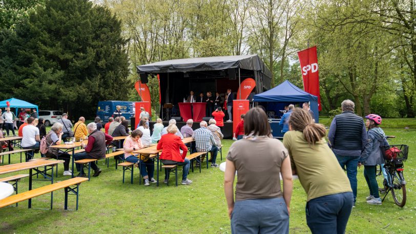 Das SPD-Familienfest am Sonntag (7.5.2023) im Schlosspark Strünkede.