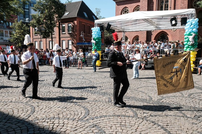 Cranger Festumzug 2018 vor der Christuskirche in Wanne-Mitte.