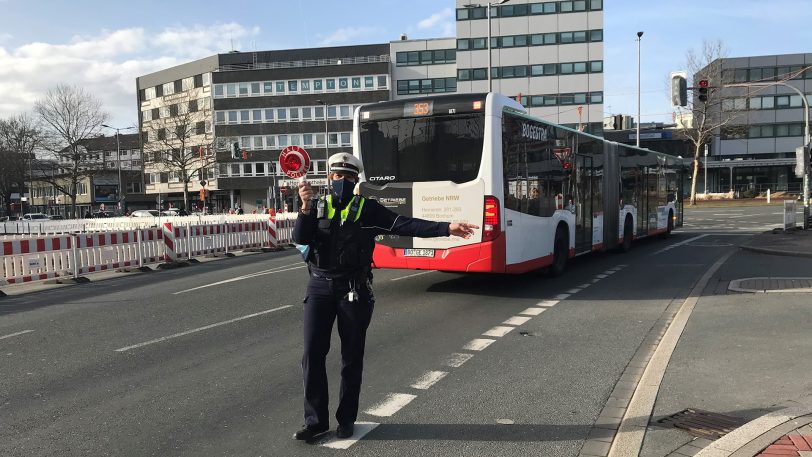 Die Polizei zählte bei der Verkehrssicherheitsaktion am 23. Februar 2021 37 Verstöße in Herne.