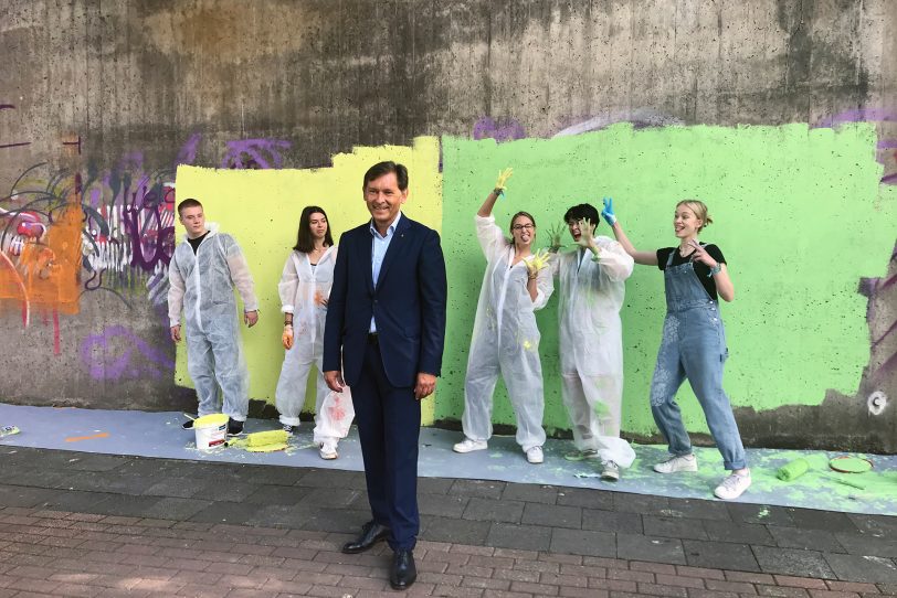 Das Kunstcamp Ruhr 2021 war für einen Tag zu Gast in Herne.