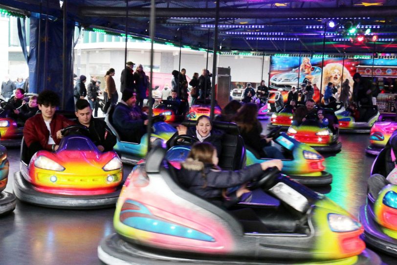 Die City-Kirmes in der Herner Innenstadt.