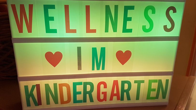 Wellness im Kindergarten kommt nicht alltäglich vor.